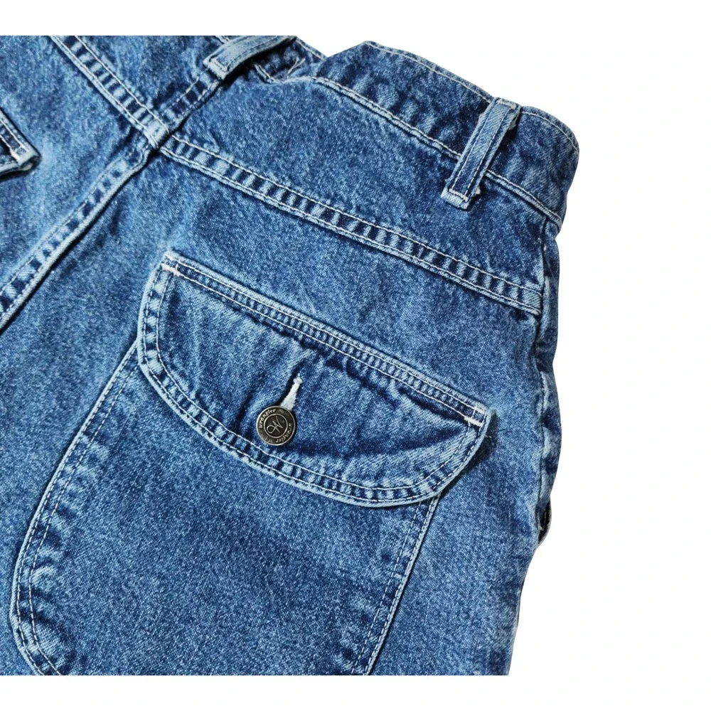 Wrangler For Women High Waisted Denim Shorts Blue Medium Wash Vintage Size 8 Avg